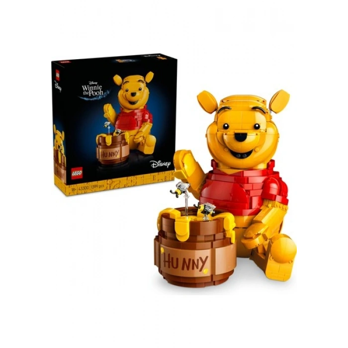 LEGO ® ǀ Disney Ayı Winnie 43300 - Yetişkinler için Bal Küpü ve Minifigür İçeren Yaratıcı Dekoratif Model Yapım Seti (1399 Parça)