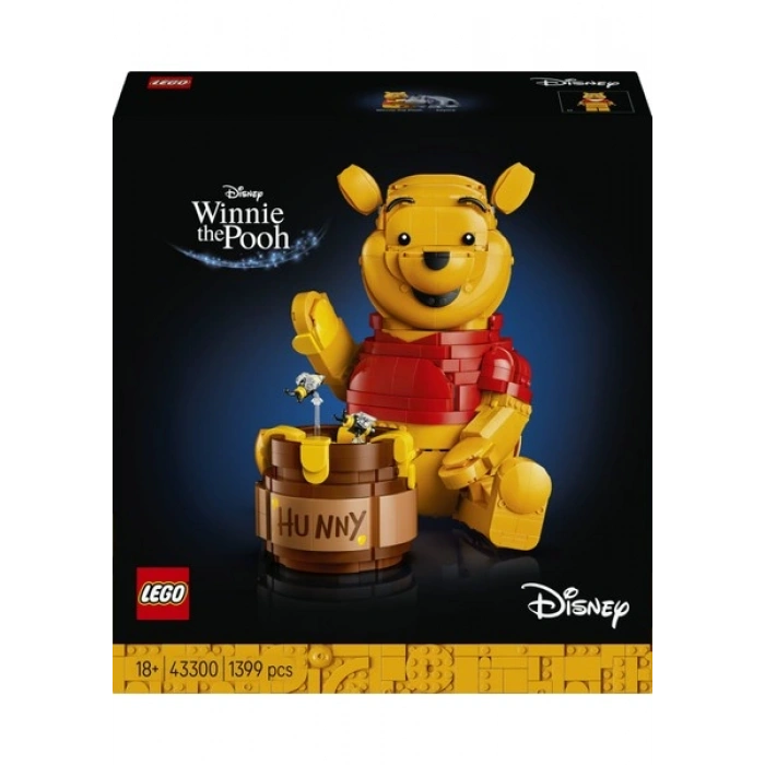 LEGO ® ǀ Disney Ayı Winnie 43300 - Yetişkinler için Bal Küpü ve Minifigür İçeren Yaratıcı Dekoratif Model Yapım Seti (1399 Parça)