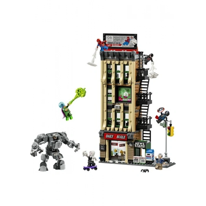 LEGO® ǀ Marvel Örümcek Adam Mysterioya Karşı: Daily Bugle 76342 - 10 Yaş ve Üzeri Çocuklar için Yaratıcı Oyuncak Yapım Seti (781 Parça)