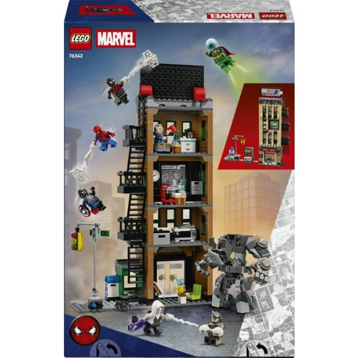 LEGO® ǀ Marvel Örümcek Adam Mysterioya Karşı: Daily Bugle 76342 - 10 Yaş ve Üzeri Çocuklar için Yaratıcı Oyuncak Yapım Seti (781 Parça)