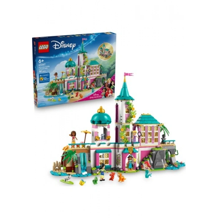 LEGO ® Disney Princess ǀ Disney Prenses Şatosu ve Kraliyet Hayvanları 43267 - 6 Yaş ve Üzeri Çocuklar için Yaratıcı Oyuncak Yapım Seti (787 Parça)