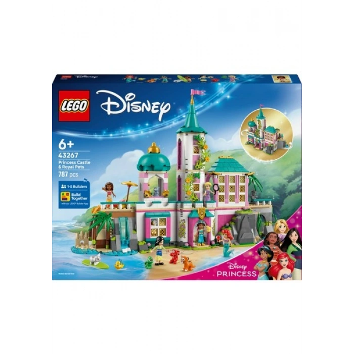 LEGO ® Disney Princess ǀ Disney Prenses Şatosu ve Kraliyet Hayvanları 43267 - 6 Yaş ve Üzeri Çocuklar için Yaratıcı Oyuncak Yapım Seti (787 Parça)