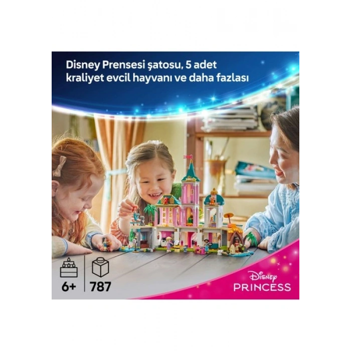 LEGO ® Disney Princess ǀ Disney Prenses Şatosu ve Kraliyet Hayvanları 43267 - 6 Yaş ve Üzeri Çocuklar için Yaratıcı Oyuncak Yapım Seti (787 Parça)