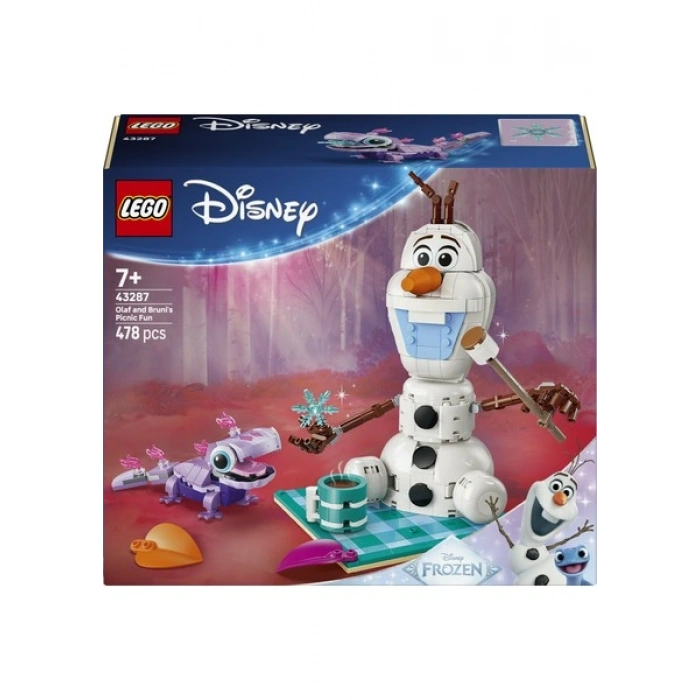 LEGO® ǀ Disney Karlar Ülkesi Olaf ve Bruninin Piknik Eğlencesi 43287 - 7 Yaş ve Üzeri Çocuklar İçin Yaratıcı Oyuncak Yapım Seti (478 Parça)