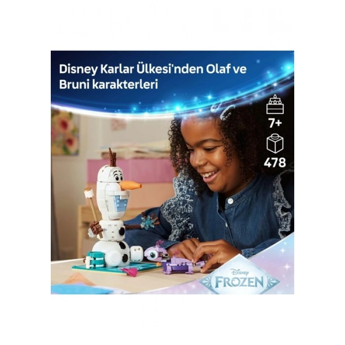 LEGO® ǀ Disney Karlar Ülkesi Olaf ve Bruninin Piknik Eğlencesi 43287 - 7 Yaş ve Üzeri Çocuklar İçin Yaratıcı Oyuncak Yapım Seti (478 Parça)