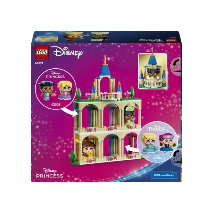LEGO® ǀ Disney Princess Şato ile Mini Belle ve Tiana 43291 - 5 Yaş ve Üzeri Çocuklar için Yaratıcı Oyuncak Yapım Seti (358 Parça)