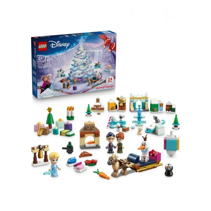 LEGO® ǀ Disney Karlar Ülkesi 2025 Yılbaşı Takvimi 43273 - 5 Yaş ve Üzeri Prenses Seven Çocuklar için Oyuncak Yapım Seti (231 P)