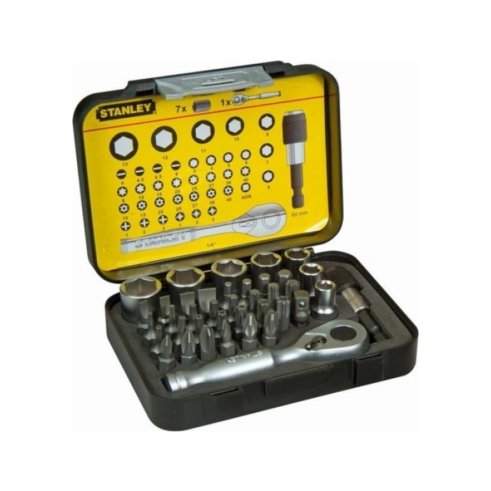 Stanley 1-13-906 Fatmax 39lu ¼ Bits + Lokma Seti Manyetik Tutucu
