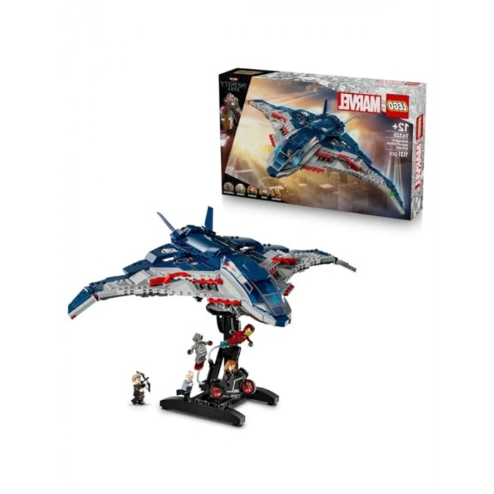 LEGO ǀ Marvel Avengers: Ultron Çağı Quinjet 76325 – 12 Yaş ve Üzeri Süper Kahraman Seven Çocuklar için Koleksiyonluk Marvel Uçağı Oyuncak Yapım Seti, Süper Kahraman Aksiyonu (1131 Parça)