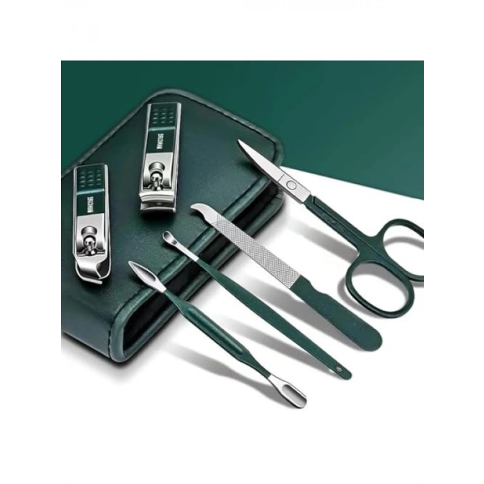 6in1 Paslanmaz Çelik Manikür-Pedikür Seti ve 37 Parça Nail Art Seti