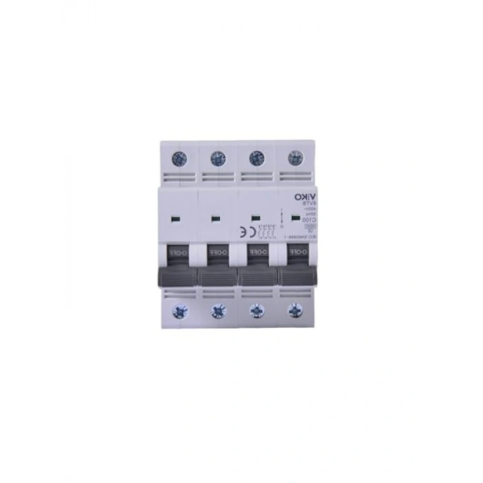 6KA C Tipi 4 Kutup Otomatik Sigorta 100A