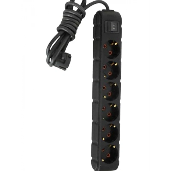 6’lı Anahtarlı Grup Priz - 16A 250V, 5 Metre