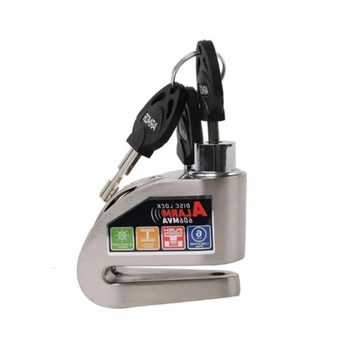 6Mm Gri Alarmlı Disk Kilidi