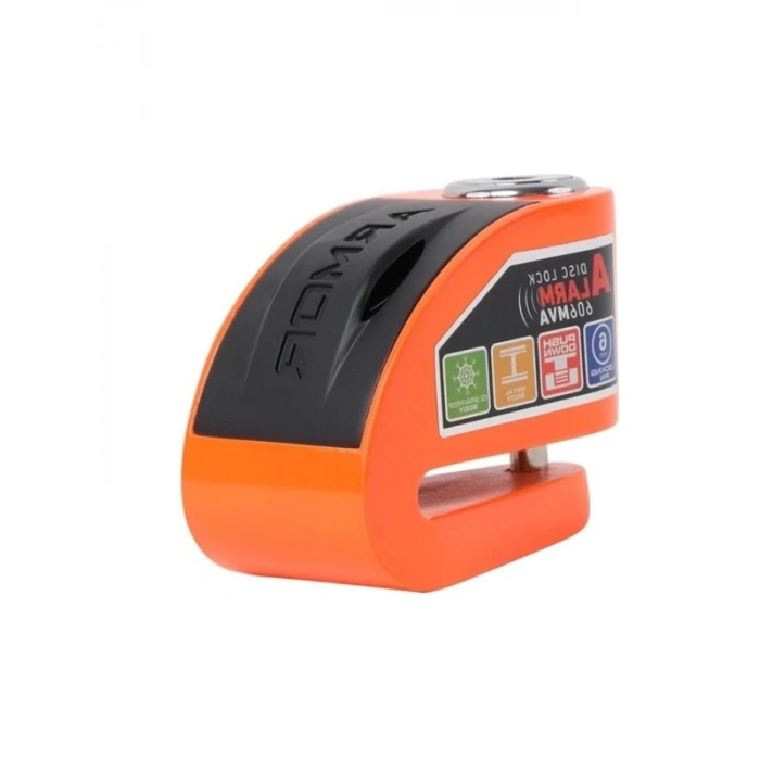 6mm Turuncu Renkli Alarmlı Disk Kilidi