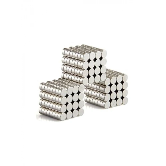 6mm x 2mm Yuvarlak Güçlü Neodyum Mıknatıs, 200 Adet Set