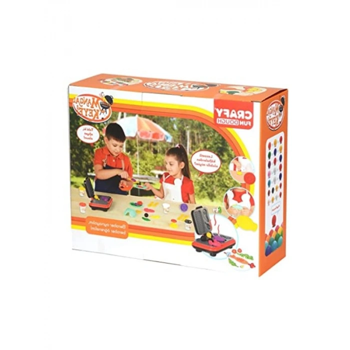 6x50 gr Oyun Hamuru Seti, 22 Parça ile Mangal Keyfi