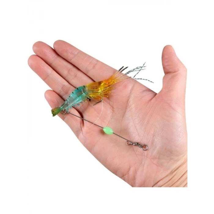 7 Adet Kancalı Fosforlu Silikon Yapay Olta Yem Seti