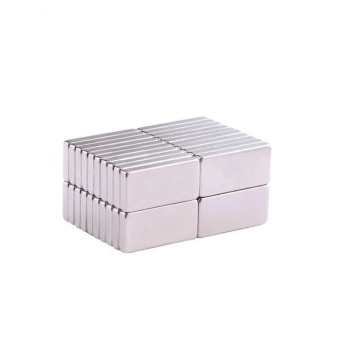 7 Adet Neodyum Mıknatıs, Dikdörtgen 20x10x2 mm Ölçülerle Güçlü Çekim