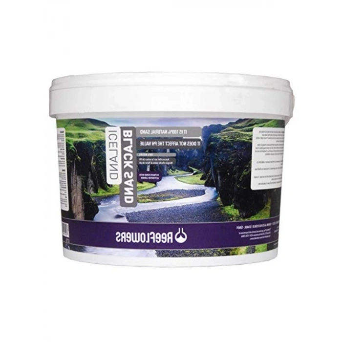 7 kg 3-5 mm siyah kum, akvaryum dekorasyonu için