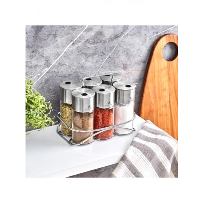 7 Parça Cam Baharat Seti - 130 ml