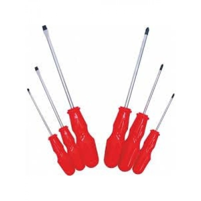 7 Parça Mıknatıslı Tornavida Seti - Düz ve Yıldız Uçlar