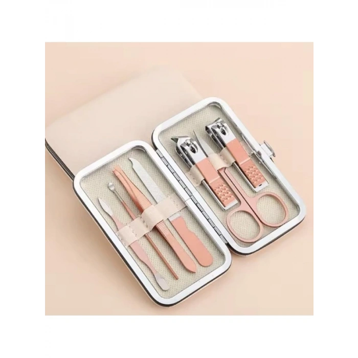 7 Parça Profesyonel Manikür Pedikür Seti - Rose Gold