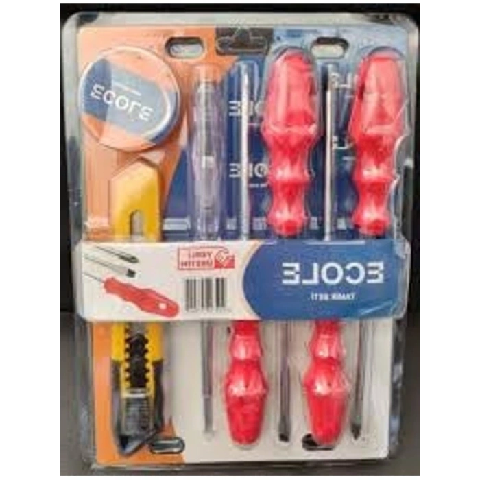 7 Parça Tamir Seti - Tornavida, Kalem ve Maket Bıçağı ile Birlikte