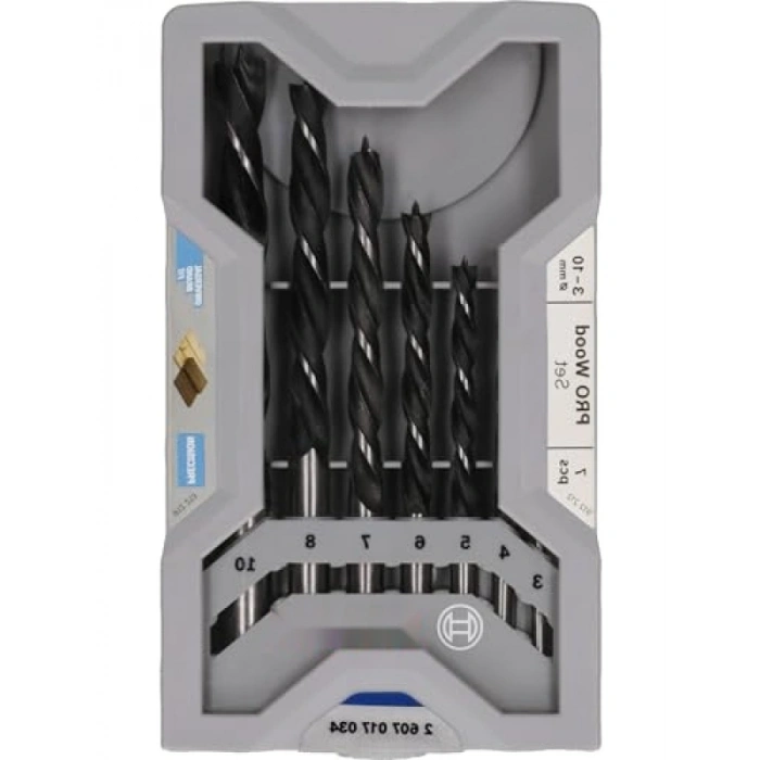 7 Parçalı Ahşap Matkap Ucu Seti - Hassas Delme