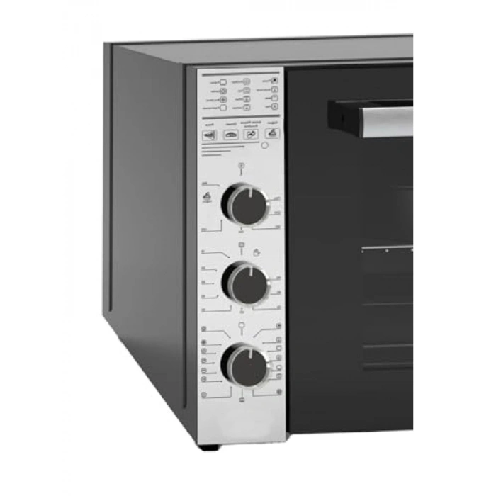 70 Litre Kapasiteli Börekçi Fırın, Paslanmaz Çelik, Çift Camlı Kapak