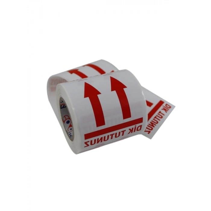 70mm x 80mm Dik Tutunuz Etiketi, 250 Adet Rulo