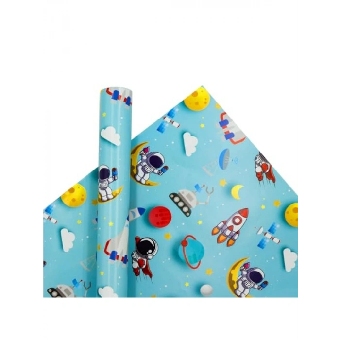 70x100 cm Çocuklara Özel Premium Hediye Paketleme Kağıdı - 2li Set