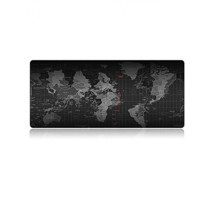 70x30 cm Dünya Haritası Desenli Kaymaz Oyun Mousepad