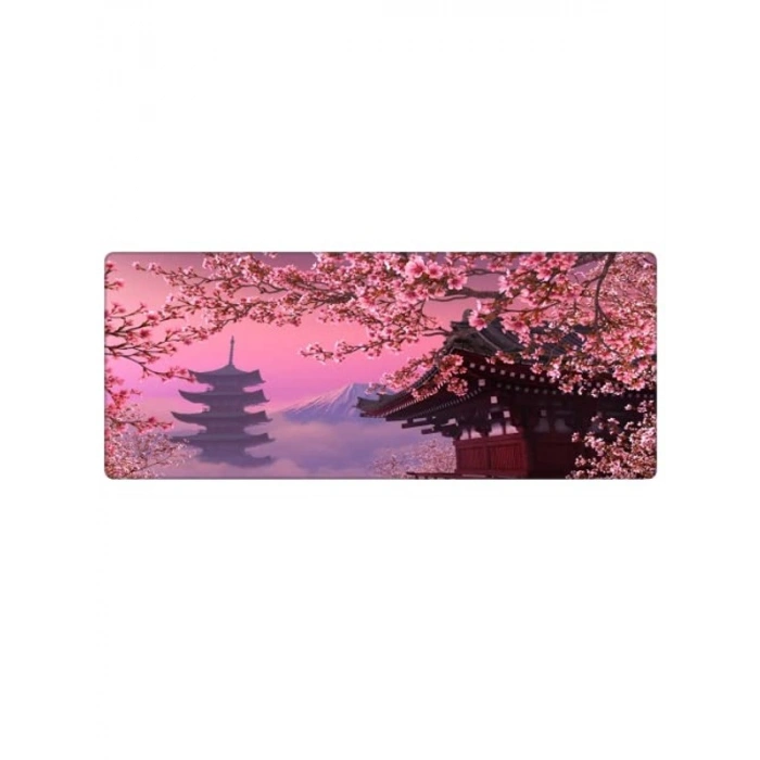 70x30 cm Pembe Renkli Büyük Oyuncu Mouse Pad, 3mm Kalınlık