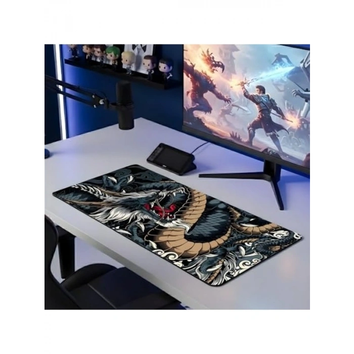 70x30 cm XXL Gaming Mouse Pad, Dikişli Kenar, Kaymaz Taban ve Hassas Takip Özellikli