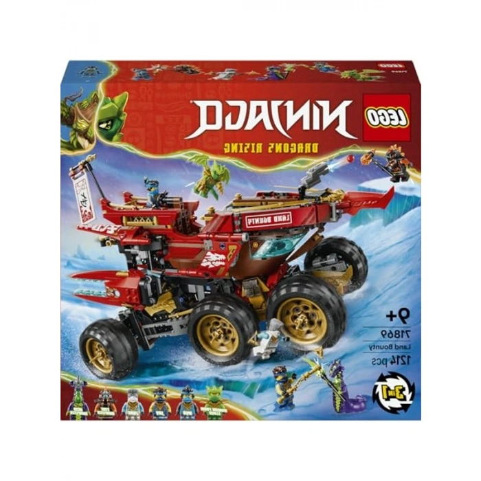 71869 LEGO NINJAGO Kara Gemisi, 9 Yaş ve Üzeri için 1214 Parça Yaratıcı Set