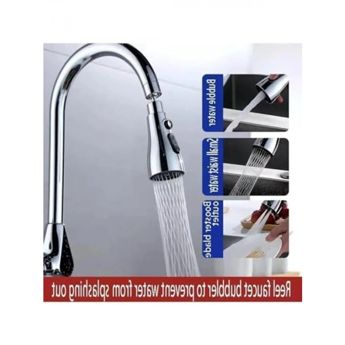720 Derece Döner Su Tasarruflu Mutfak Lavabo Başlığı, Şık Tasarım