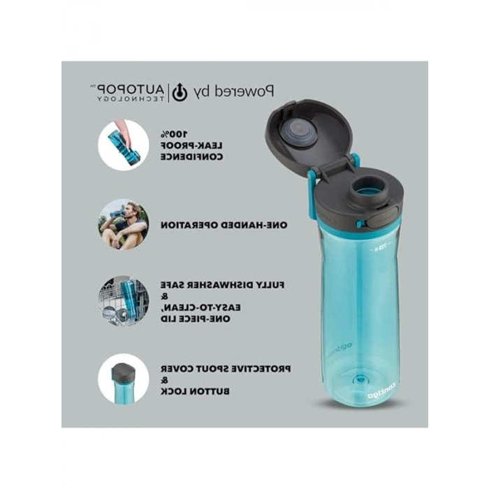 720 mL Mavi Tritan Su Matarası - Kolay Taşınabilir ve Pratik
