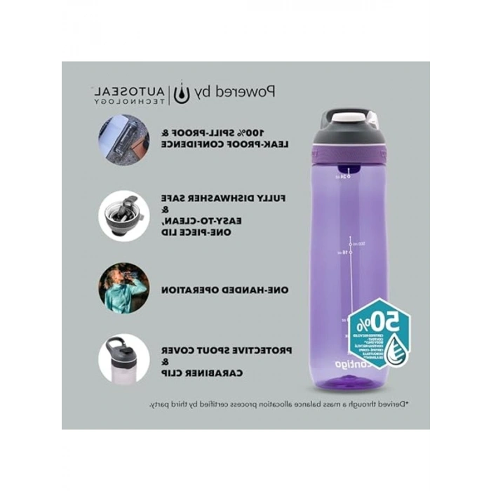 720 mL Mor Otomatik Suluk, Pratik ve Kullanışlı Tasarım