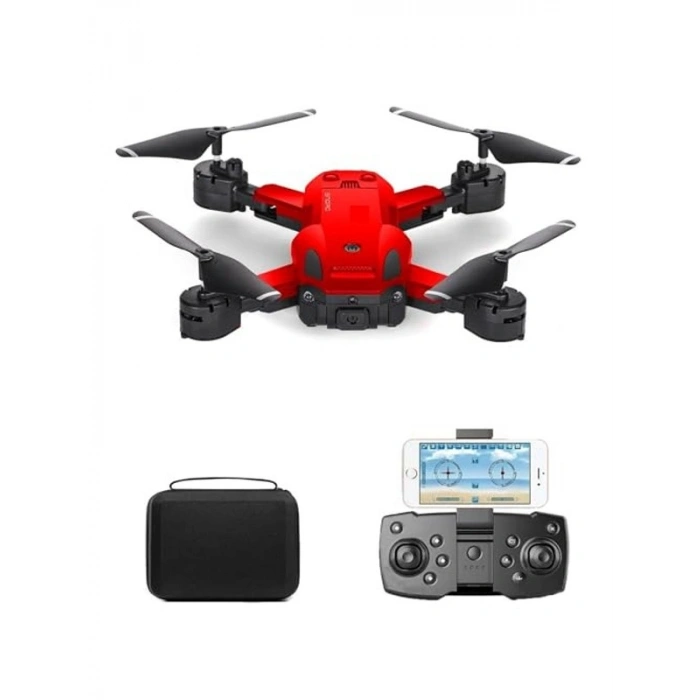 720P HD Kameralı Katlanabilir Drone - 4 Pervaneli Uçuş Cihazı