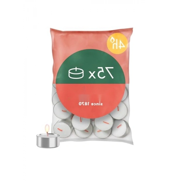 75 Adet Doğal Bitkisel Bal Mumu Çaydanlık Mum