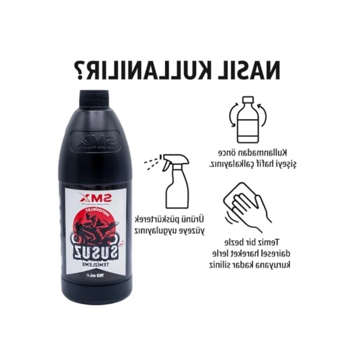 750 ML Motosiklet Temizleme Ürünü, Susuz Kullanım
