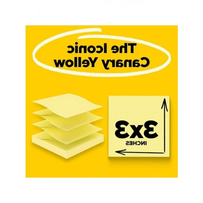 7,6 cm x 7,6 cm Not Kağıdı - Kanarya Sarısı (24 Paket)