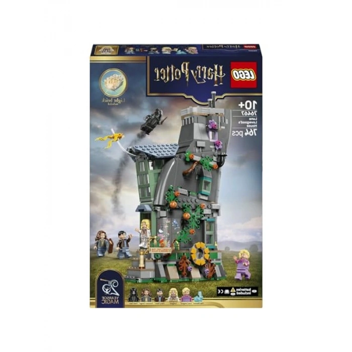 764 Parçalı Luna Lovegood’un Evi Yapım Seti, Eğlenceli Minifigürler ile