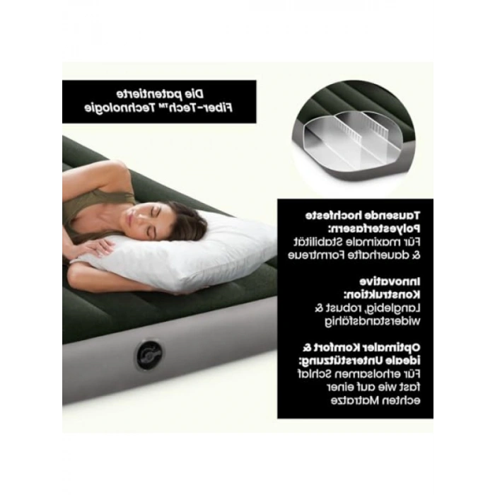 76x191 cm Şişme Kamp Yatağı - Dayanıklı Vinil Malzeme