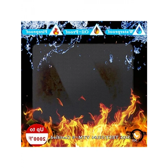 76x48 inç Çift Taraflı Yanmaz Izgara Pedi