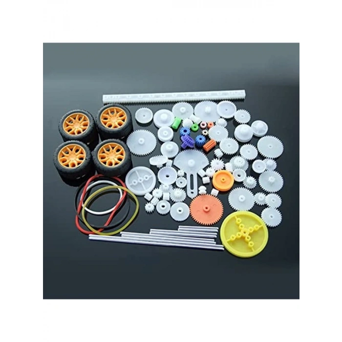 78 Parça Plastik Dişli Seti, Eğitici Motor Aksesuarı