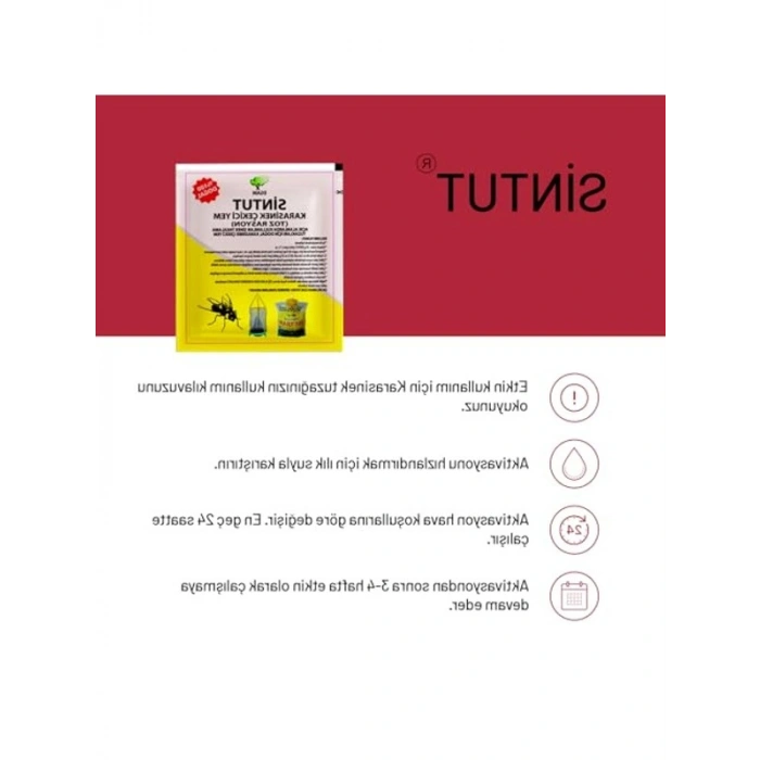 8 adet 25gr Sintut Karasinek Tuzağı için Çekici Yem | 200 Gr.