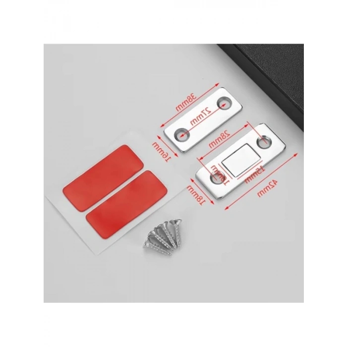 8 Adet Mıknatıslı Dolap Kapak Tutucu