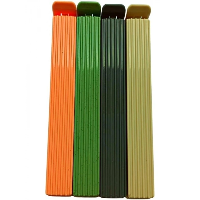 8 Adet Renkli Poşet Klipsi - Ambalaj Kapatma