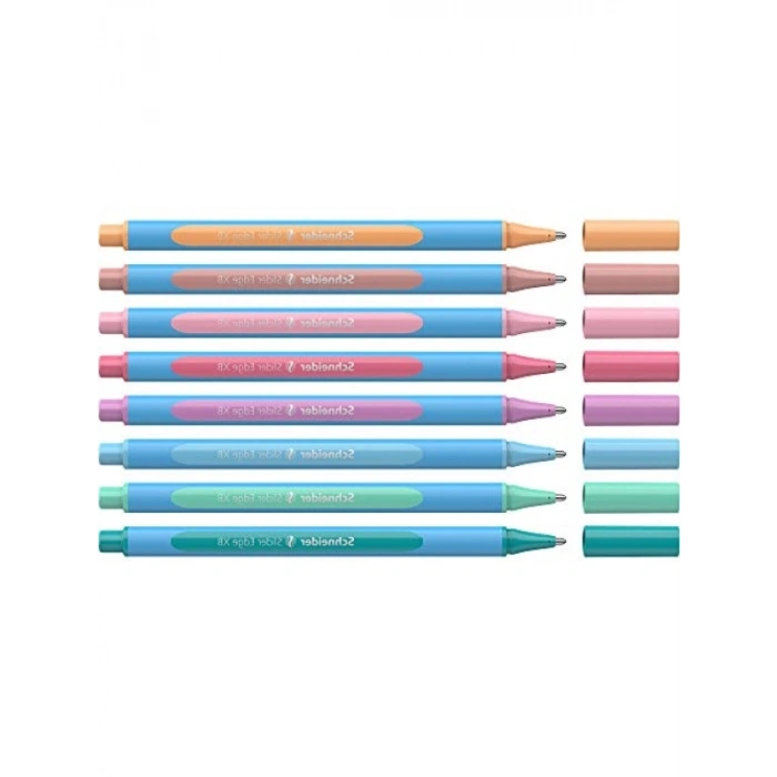 8 Adet Üç Köşeli Pastel Tükenmez Kalem Seti